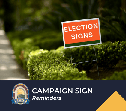 Campaign Sign Reminders
