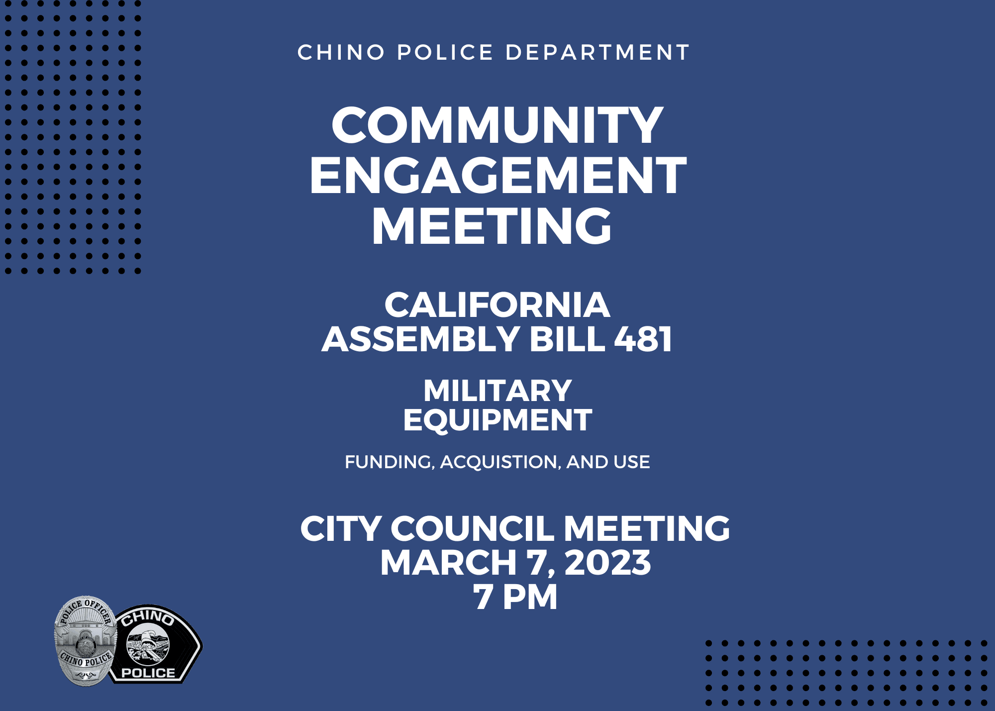community meeting 2023 