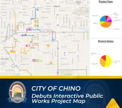 Debut interactive public works project map